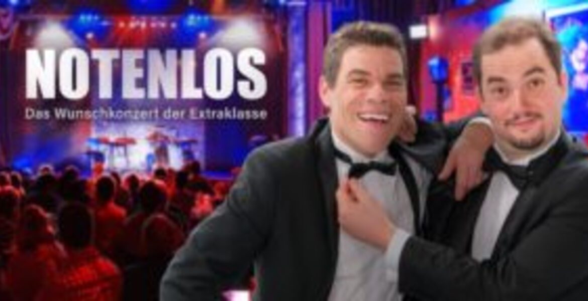 Tickets Das Duo Notenlos mit der Musikshow, „Notenlos: das Wunschkonzert der Extraklasse“ in Babenhausen