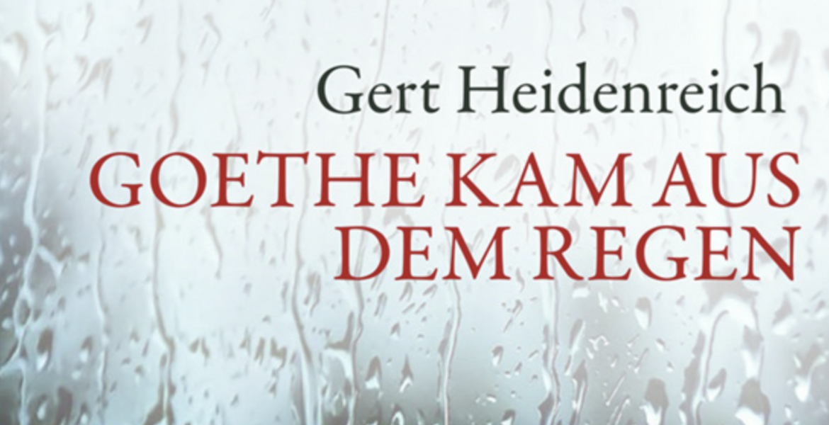 Tickets  „Goethe kam aus dem Regen“, Lesung von Gert Heidenreich in Babenhausen